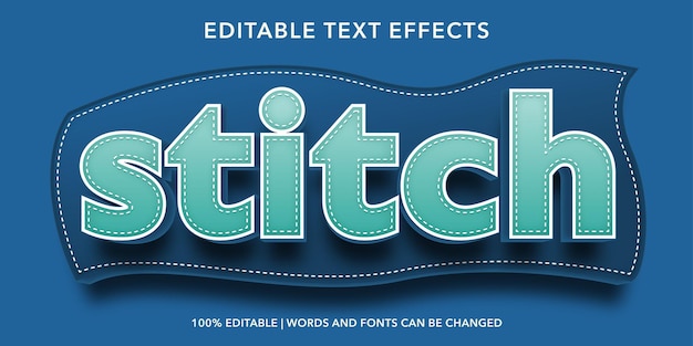 Stitch Editable Text Effect