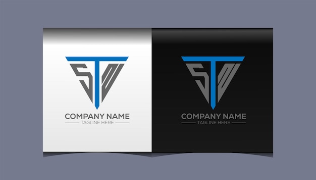 STN initial modern logo design vector icon template