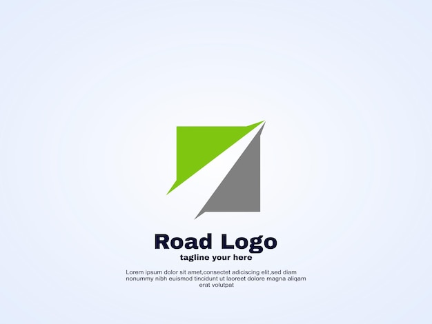 stock abstract idea road link logo design template