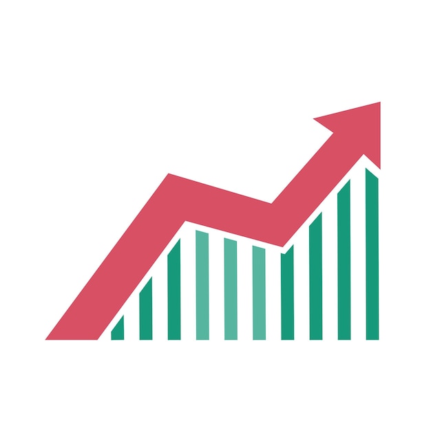 Grafico azionario idea di investimento in asset digitali