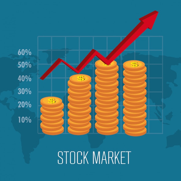 Stock financiële markt ontwerp