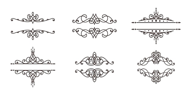 Vector stock frame pattern victorian line art