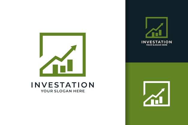 Stock investment graphic arrow business logo