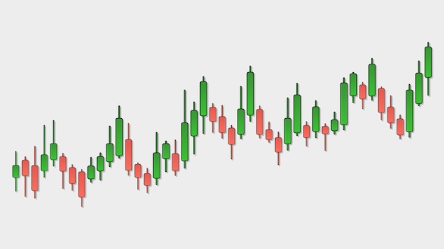 Stock Market Candlestick Graph for Financial Analysis