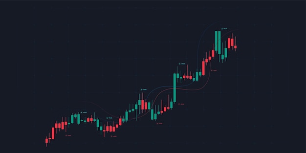 증권 시장 차트 및 외환 거래 그래프는 금융 투자 또는 경제에 대한 상승 추세 개념입니다.