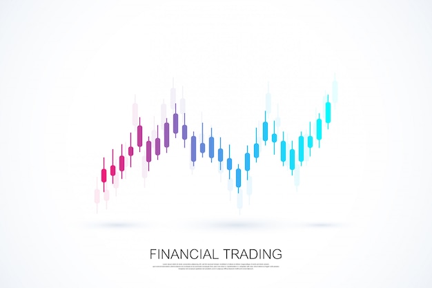 Vector stock market or forex trading business graph chart for financial investment concept. business presentation for your design and text. economy trends, business idea and technology innovation design.