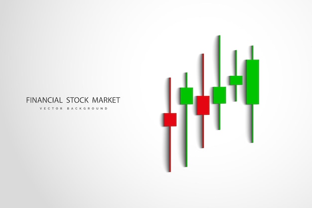 Stock market or forex trading business graph chart for financial investment concept Business presentation for your design