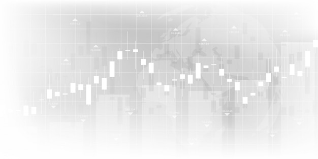 ビジネスと金融の概念の株価グラフまたは外国為替取引チャート