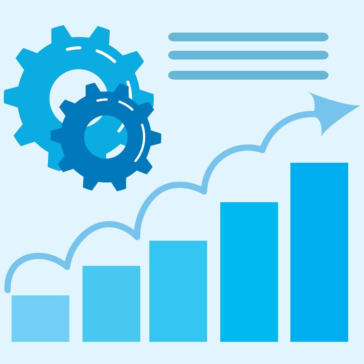 Vector stock market investment trading business candle stick graph chart vector illustration