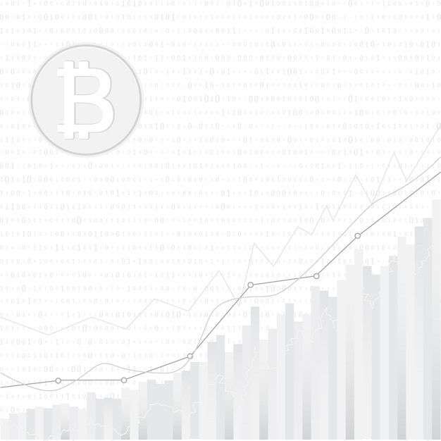 Disegno grafico vettoriale di tendenza del grafico a candela di trading di investimento del mercato azionario