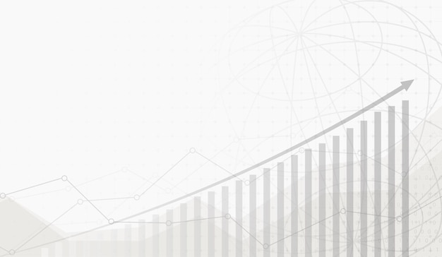 Stock market investment trading graph in graphic concept suitable for financial investment