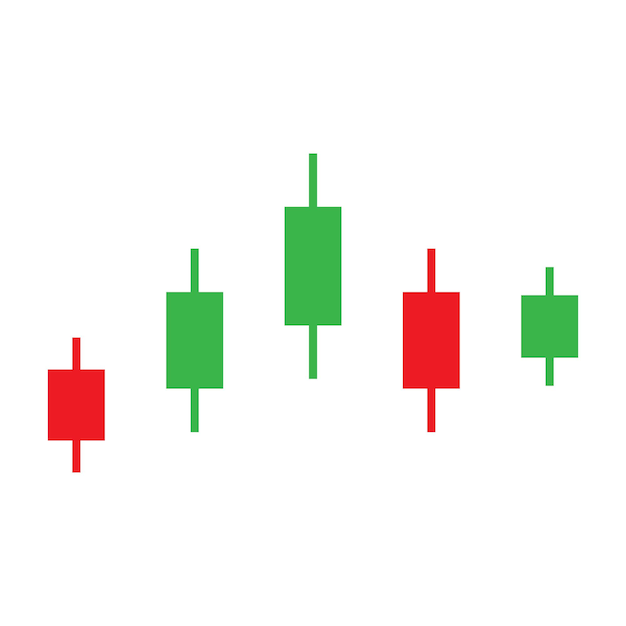 Stock price indicator chart icon vector illustration symbol design