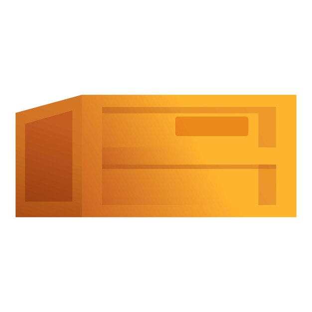 stock wood box icon cartoon of stock wood box vector icon for web design isolated on white background
