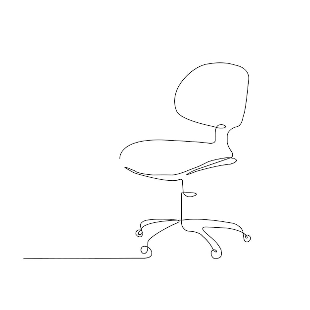 stoel Line art clip art Bureaustoel Handgetekende ontwerpelementen