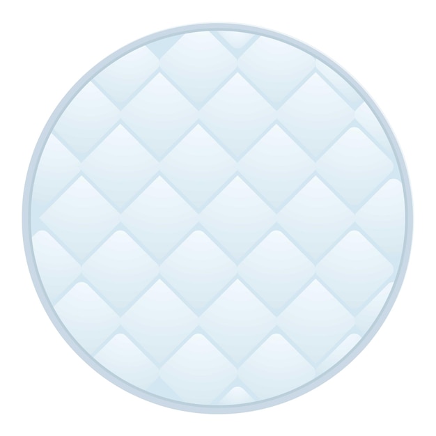 Vector stof cosmetische pad icoon cartoon vector schoonheidsverzorgingscirkel