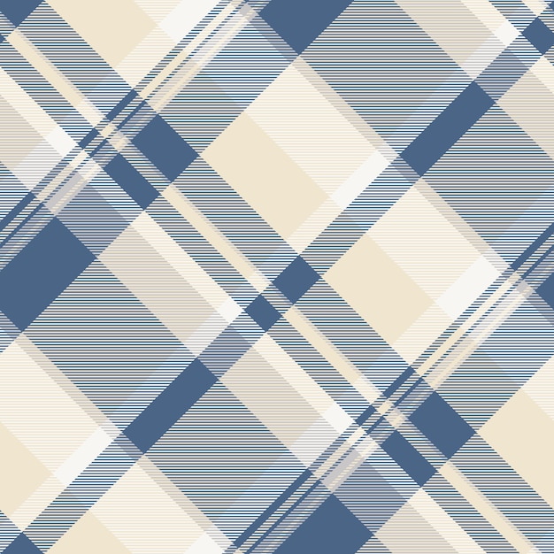 Stofcontroleachtergrond van tartan vectortextiel met een naadloze geruite patroontextuur in lichte en blauwe kleuren