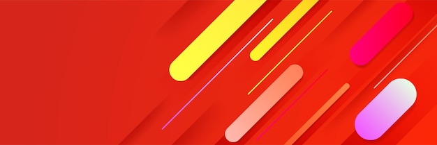 Stok gradiënt rood geel kleurrijk Abstract ontwerp banner