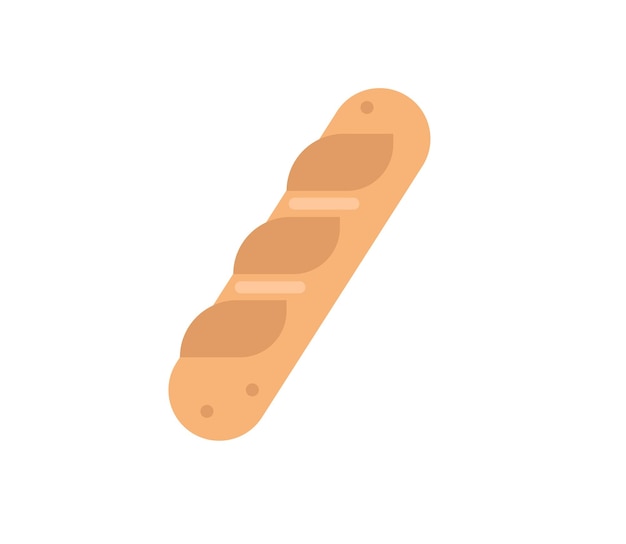 Stokbrood Brood Vector Geïsoleerde Emoticon Stokbrood Brood Pictogram