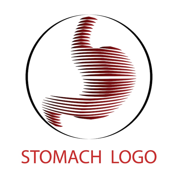 Illustrazione vettoriale del concetto di progettazione dell'icona per la cura dello stomaco