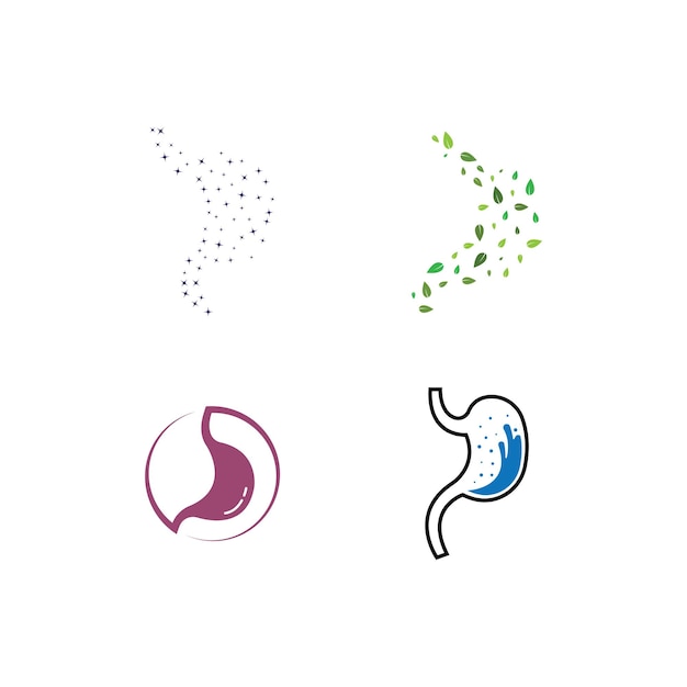 Stomach care icon designs