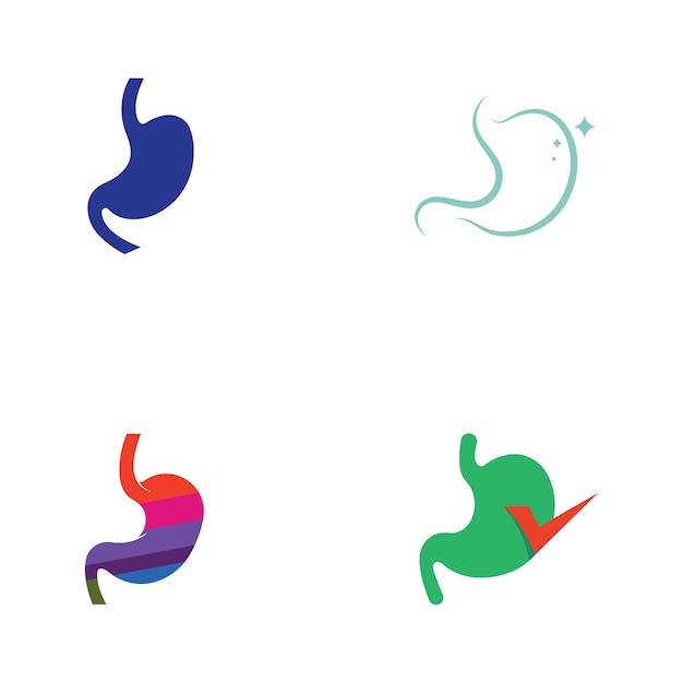 Stomach care icon designs