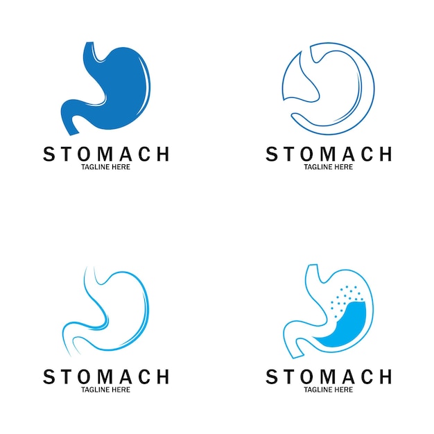 Vector stomach care icon designs