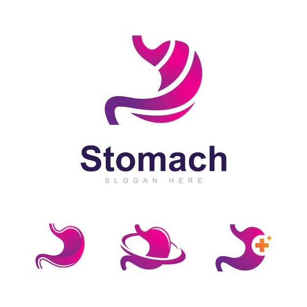 Stomach care logo vector design template creative stomach symbol