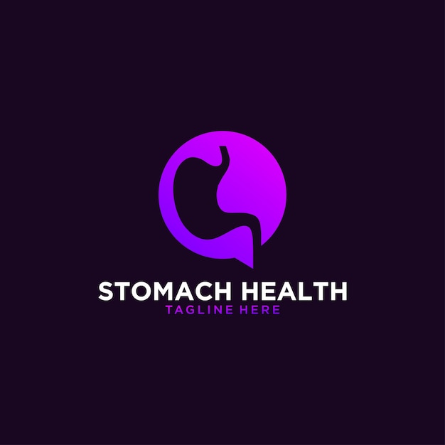 Stomach health modern logo design