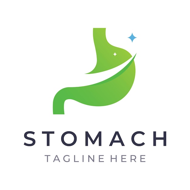 Vector stomach health and stomach care template logo design logo sign for doctor business and branding
