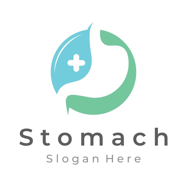 Stomach health and stomach care template logo design Logo sign for doctor business and branding