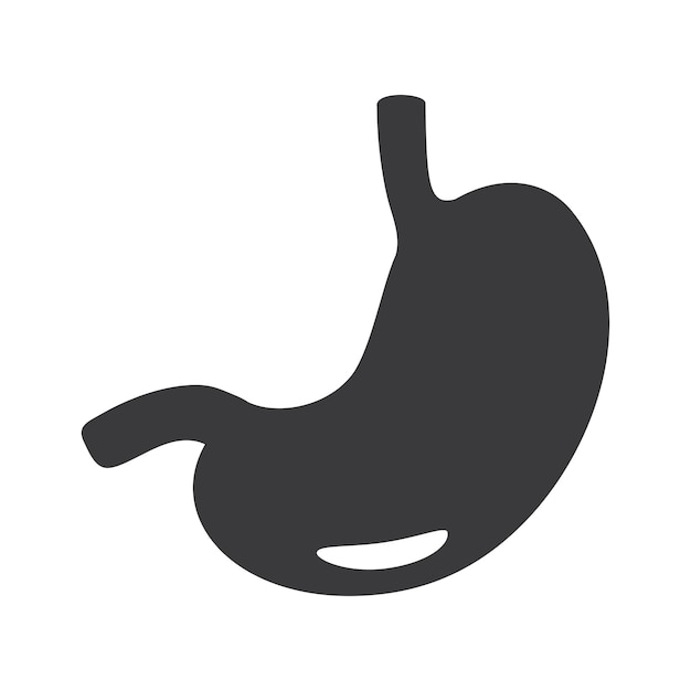 Stomach icon isolated vector illustration