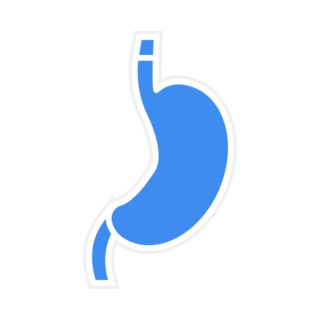 胃アイコンのベクトル画像は,人間の解剖学に使用できます.