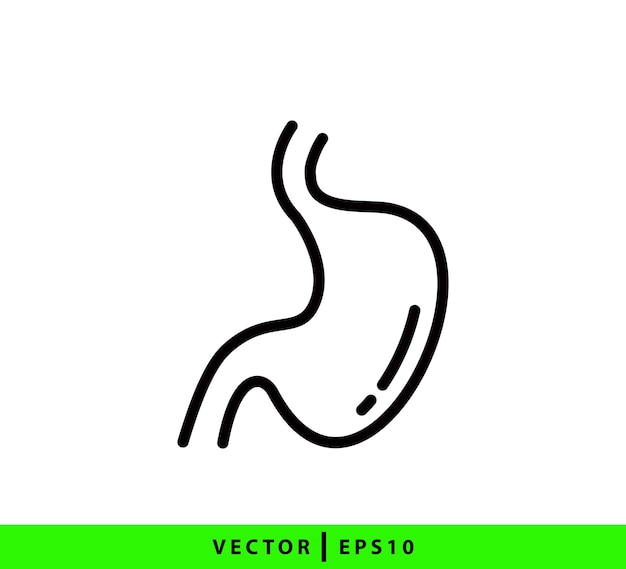 Vector stomach icon vector logo design template