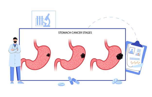 Vector stomach logo concept