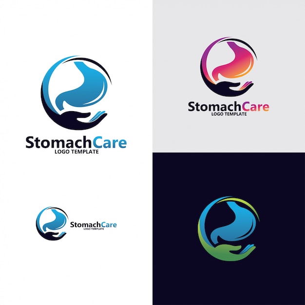 Vector stomach logo design