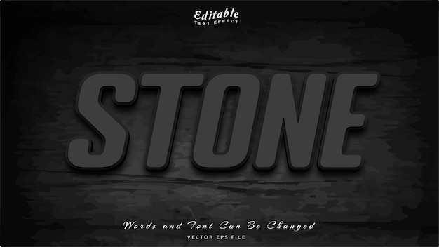 STONE 3D TEXT EFFECT WITH TEXTURE