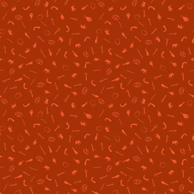 Stone Age Seamless Pattern Background