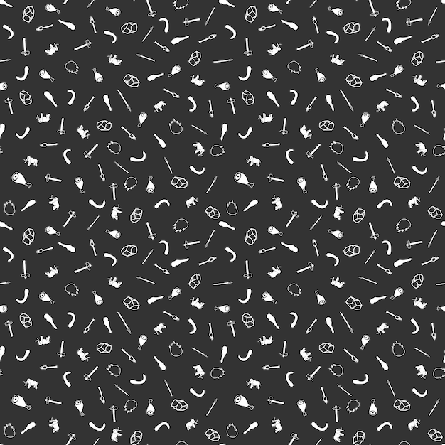 Stone Age Seamless Pattern Background