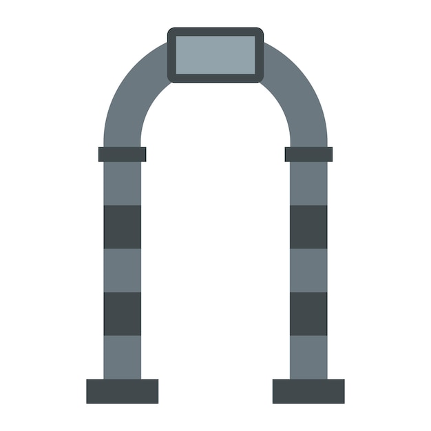 Stone arch icon in flat style on a white background