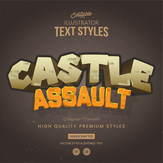 Stone Castle-tekststijl