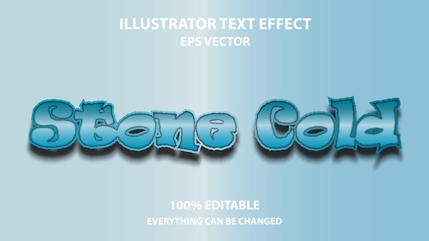 STONE COLD EDITABLE TEXT EFFECT