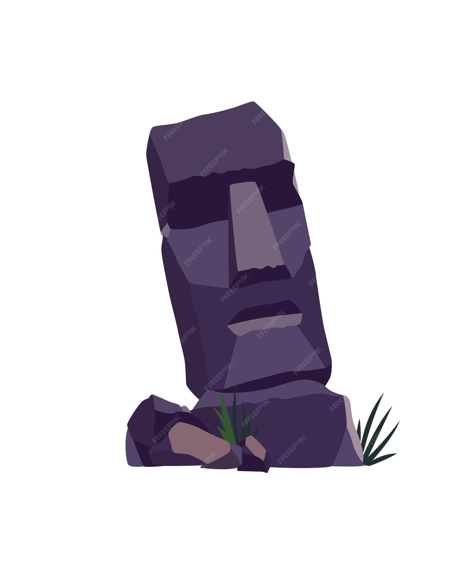 Easter Island Moais icons for free download, Freepik