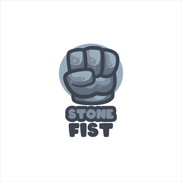 Vector stone fish logo template