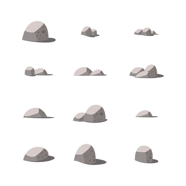 Stone illustration collection