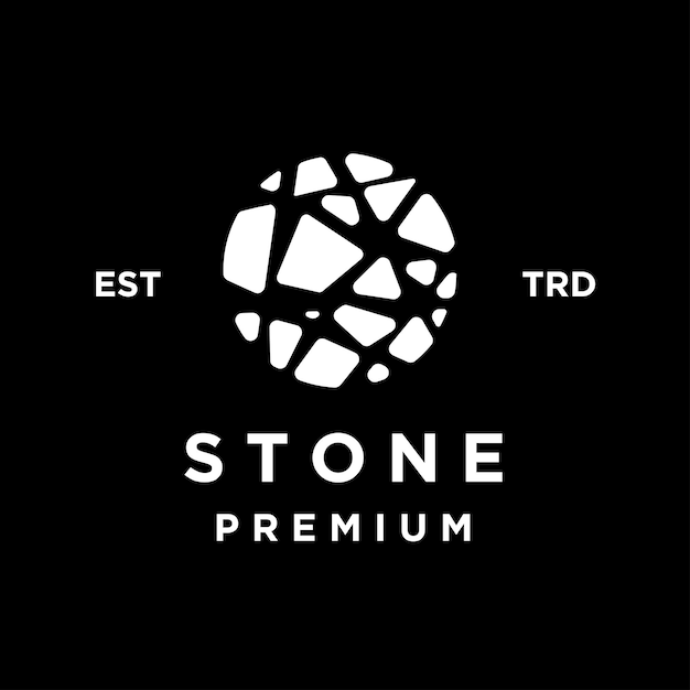 Stone logo icon design illustration