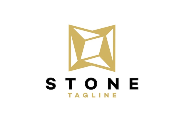 Stone logo icon vector isolated