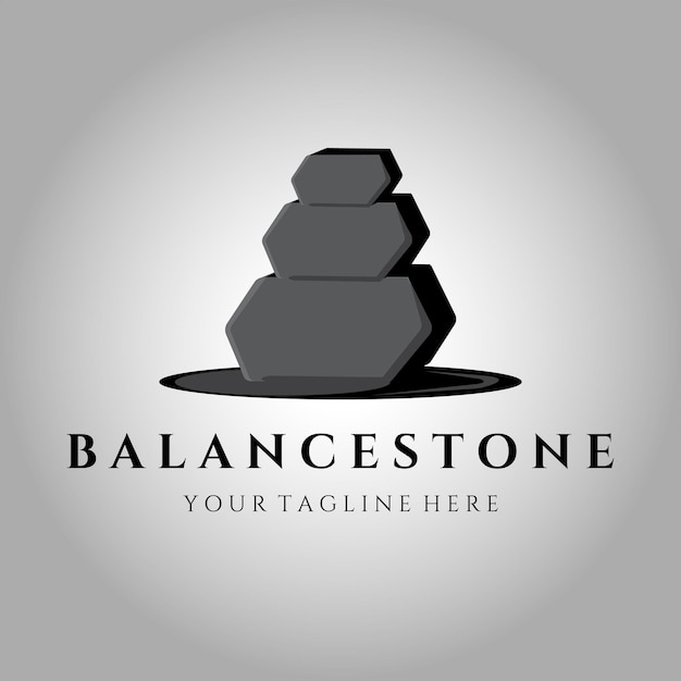 stone logo vintage vector illustration design