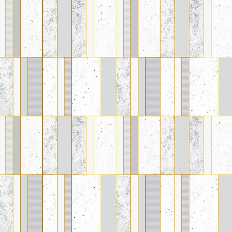 Vector stone and metallic brick patterned background