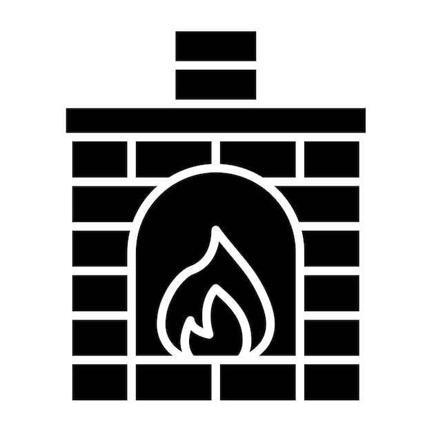 Vector stone oven icon