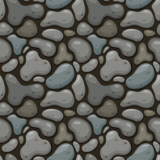 Vector stone seamless pattern